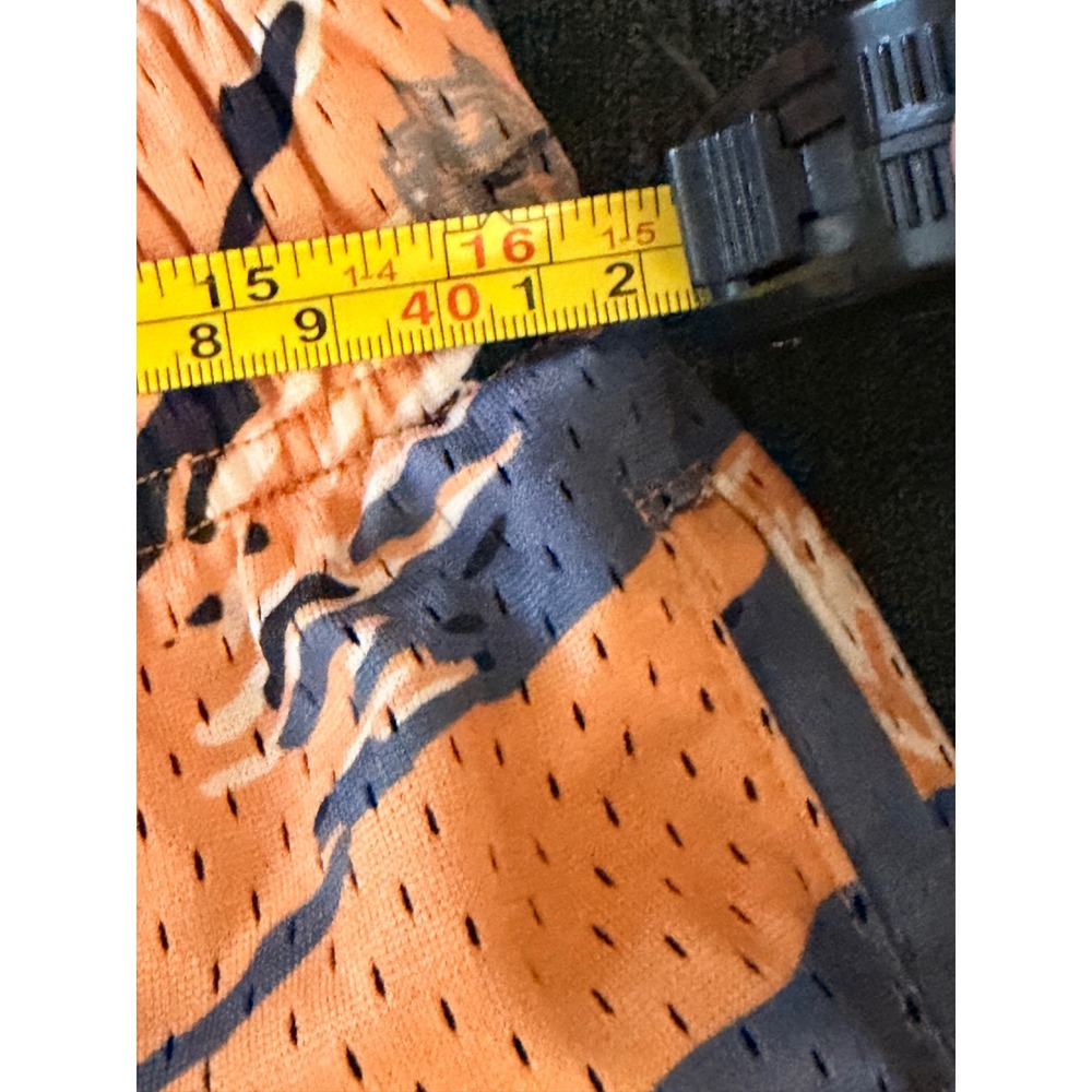 Darc Sport Wolves Forever Mesh Gym Shorts Orange Blue Camo Limited Edition Large - Picture 6 of 9